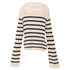Women's Khaite 2022 Mateo Black Stripe Cashmere Sweater