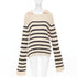 Women's Khaite 2022 Mateo Black Stripe Cashmere Sweater