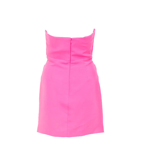 Women's Roland Mouret 2023 Pink Silk Wool Asymmetric Dress
