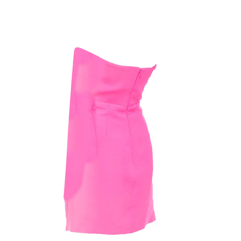 Women's Roland Mouret 2023 Pink Silk Wool Asymmetric Dress
