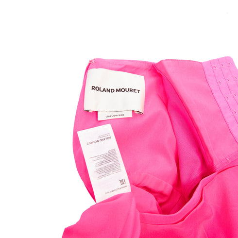 Women's Roland Mouret 2023 Pink Silk Wool Asymmetric Dress