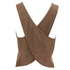 Women's Giorgio Armani Brown Silk Satin Waistcoat Vest