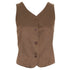 Women's Giorgio Armani Brown Silk Satin Waistcoat Vest