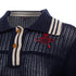 Women's Vivienne Westwood Blue Open Stitch Embroidered Orb Polo Top