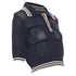 Women's Vivienne Westwood Blue Open Stitch Embroidered Orb Polo Top