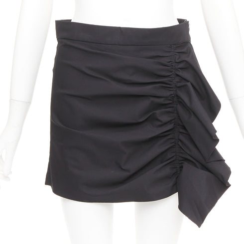 Women's Red Valentino Black High Waisted Ruffle Skorts