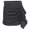 Women's Red Valentino Black High Waisted Ruffle Skorts