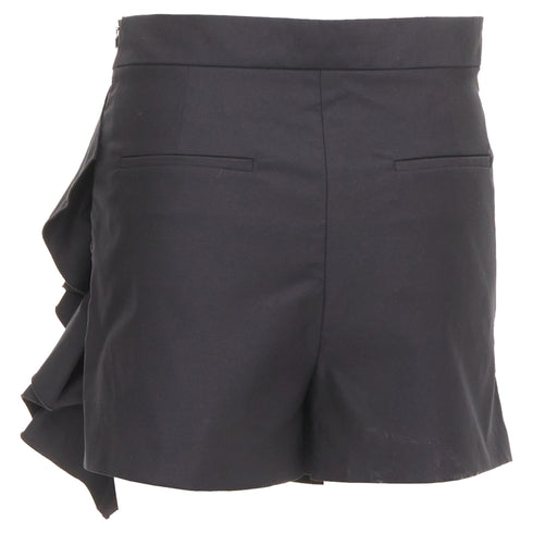Women's Red Valentino Black High Waisted Ruffle Skorts