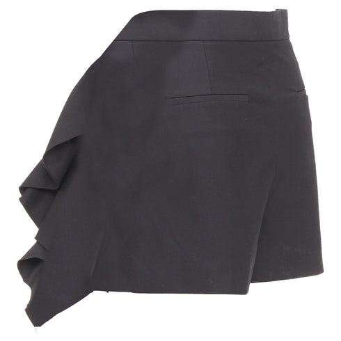 Women's Red Valentino Black High Waisted Ruffle Skorts