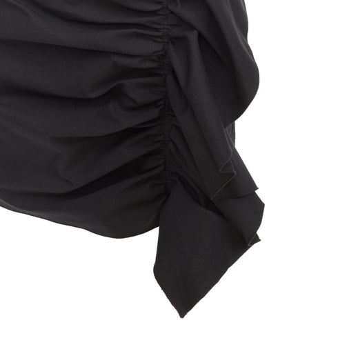 Women's Red Valentino Black High Waisted Ruffle Skorts
