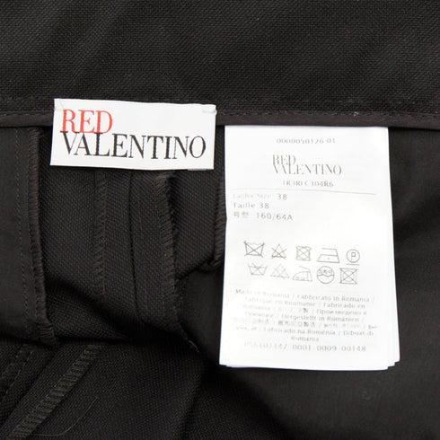Women's Red Valentino Black High Waisted Ruffle Skorts