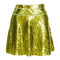 Women's Dsquared2 Green Sequin Piping Skater Skirt