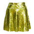 Women's Dsquared2 Green Sequin Piping Skater Skirt
