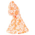 Women's Zimmermann Postcard Orange Silk Floral Puff Sleeve Dress