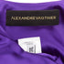Women's Alexandre Vauthier Purple Silk Satin Crystal Buckle Dress