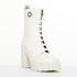 Women's Giuseppe Zanotti Cubalibre White Leather Block Heel Boots