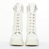 Women's Giuseppe Zanotti Cubalibre White Leather Block Heel Boots