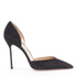 Women's Aquazzura Black Suede Point Toe Pumps