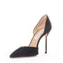 Women's Aquazzura Black Suede Point Toe Pumps