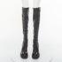 Women's Giuseppe Zanotti Circus Black Leather Cap Toe Boots