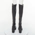Women's Giuseppe Zanotti Circus Black Leather Cap Toe Boots