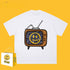 Drew T-shirts Lightning Print Cotton T-shirt