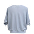 Women's Ba&Sh Basem Button-Down Short Sleeve Cardigan in Blue Modal