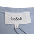 Women's Ba&Sh Basem Button-Down Short Sleeve Cardigan in Blue Modal