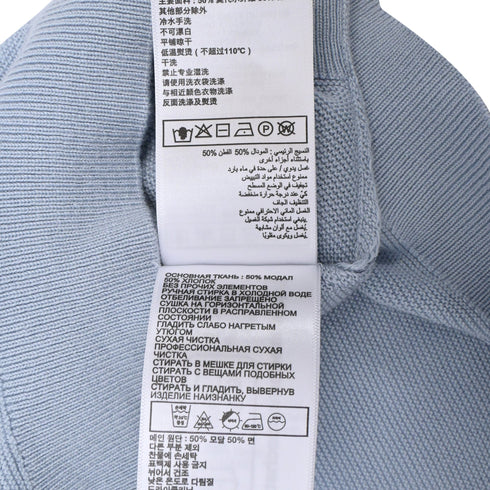Women's Ba&Sh Basem Button-Down Short Sleeve Cardigan in Blue Modal
