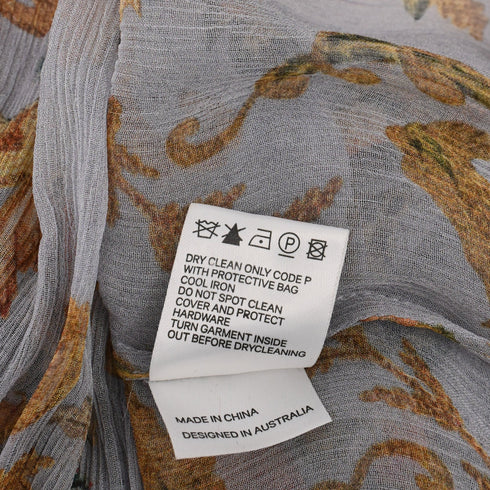 Women's Zimmermann Floral-Print Ruffled Mini Dress in Multicolor Silk