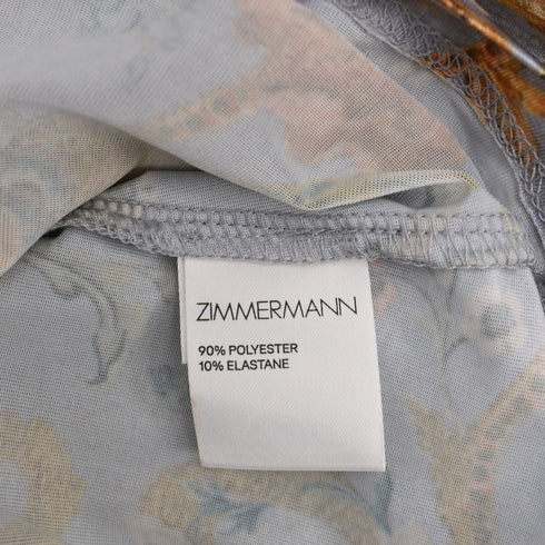 Women's Zimmermann Floral-Print Ruffled Mini Dress in Multicolor Silk