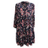 Women's Ba&Sh Calix Leaf-Print Mini Dress in Multicolor Viscose