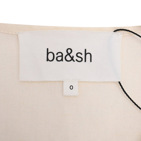 Women's Ba&Sh Kimber Embroidered Blouse in White Cotton