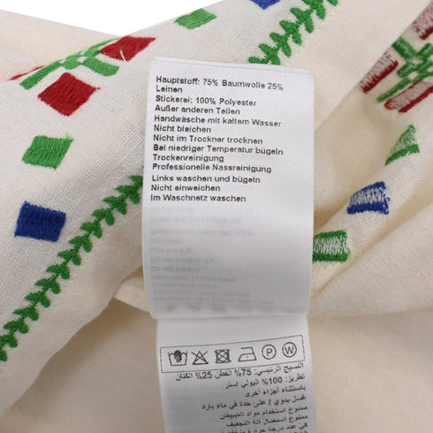 Women's Ba&Sh Kimber Embroidered Blouse in White Cotton