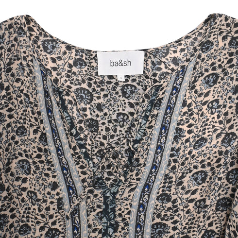 Women's Ba&Sh Travis Floral-Print Mini Dress in Multicolor Viscose