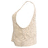 Women's Ba&Sh Misti Knitted Waistcoat in Cream Cotton