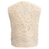 Women's Ba&Sh Misti Knitted Waistcoat in Cream Cotton
