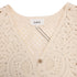 Women's Ba&Sh Misti Knitted Waistcoat in Cream Cotton