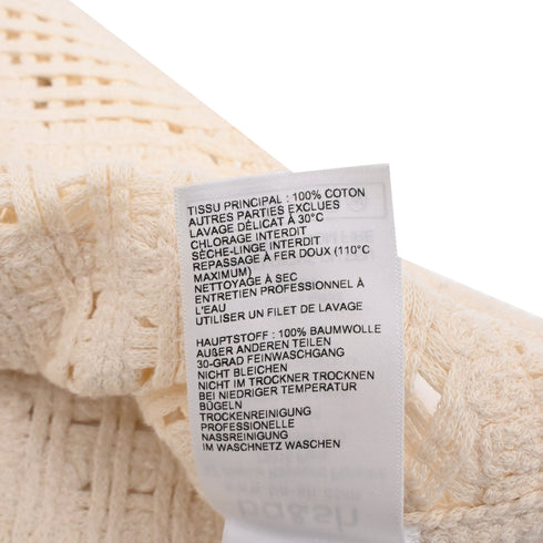 Women's Ba&Sh Misti Knitted Waistcoat in Cream Cotton