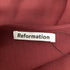 Women's Reformation Wrap-Accent Mini Dress in Burgundy Viscose