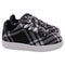 Men's Burberry Check-Knit Box Sneakers in Black and White Polyester