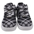 Men's Burberry Check-Knit Box Sneakers in Black and White Polyester