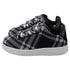 Men's Burberry Check-Knit Box Sneakers in Black and White Polyester