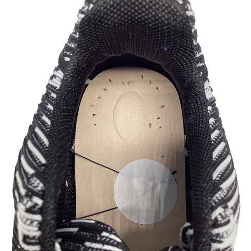 Men's Burberry Check-Knit Box Sneakers in Black and White Polyester