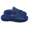Men's Burberry Stingray Charm-Embellished Slide Sandals in Blue Rubber