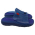 Men's Burberry Stingray Charm-Embellished Slide Sandals in Blue Rubber
