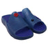 Men's Burberry Stingray Charm-Embellished Slide Sandals in Blue Rubber