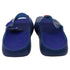 Men's Burberry Stingray Charm-Embellished Slide Sandals in Blue Rubber