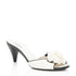 Women's Chanel Vintage Quilted Leather Camelia Mules - Size 9 / 39