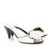 Women's Chanel Vintage Quilted Leather Camelia Mules - Size 9 / 39